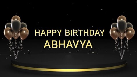 Wish you a very Happy Birthday Abhavya
