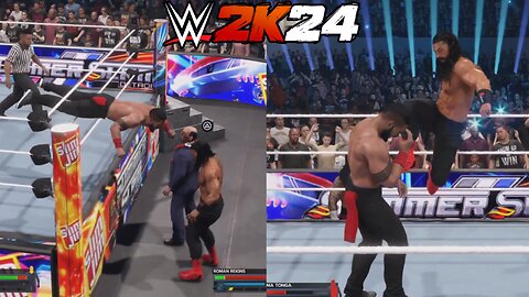 WWE 2K24: Tama Tonga VS Roman Reigns