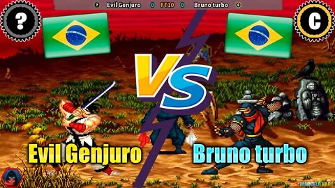 Samurai Shodown (Evil Genjuro Vs. Bruno turbo) [Brazil Vs. Brazil]