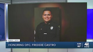 Hundreds gather to honor OP officer who died from COVID-19