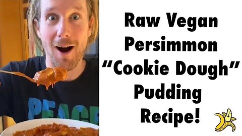 Raw Vegan Persimmon “Cookie Dough” Pudding Recipe