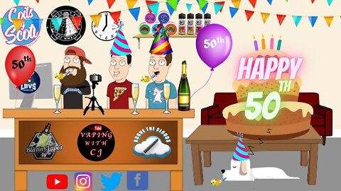LBVS 50th Episode with Special guests NG vapes, Vapes and Bakes, Flat Cap vaper, Mick and Mo Bro.