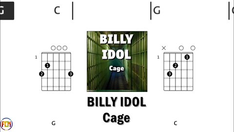 BILLY IDOL Cage FCN GUITAR CHORDS & LYRICS