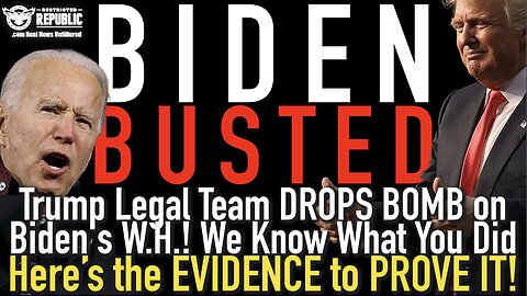 Trump Legal Team DROPS BOMB on Biden’s W.H.! We Know What You Did & HAVE the EVIDENCE to PROVE IT!