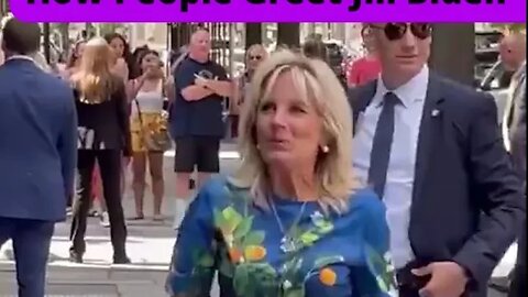 How people greet Joe Biden's wife