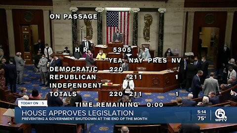 House passes bill to avoid government shutdown, suspend debt limit