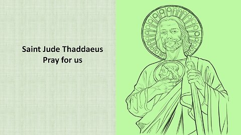 Saint Jude Thaddeus prayer for Hope