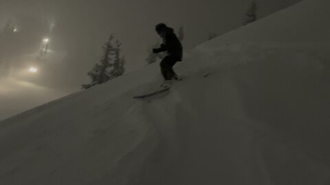 Night skiing