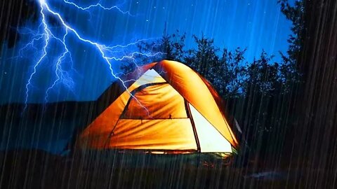 🔴 Relaxing Rain on Tent | Rainstorm Sounds For Relaxing, Focus or Sleep | ⏳3 Hours