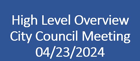City council meeting 04/23/2024
