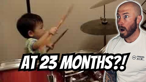Drummer Reacts To - 23 month Drummer - Howard Wong FIRST TIME HEARING