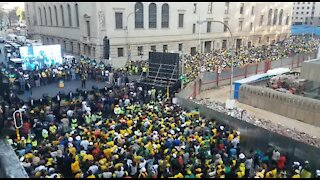 SOUTH AFRICA - Johannesburg - ANC CBD celebrations (videos) (guF)
