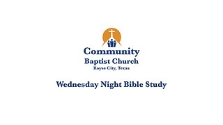 Bible Study for February 18, 2024