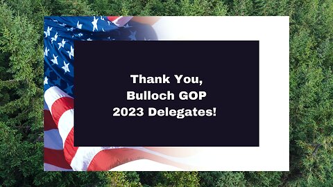 Thank You, Delegates!