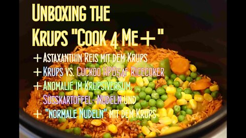 Unboxing: Krups Cook 4 Me+ "Cook4Me" vs. Cuckoo HP4612f + Nudeln mit dem Cook 4 Me