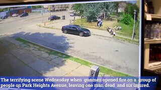 Terrifying video of Park Heights mass shooting