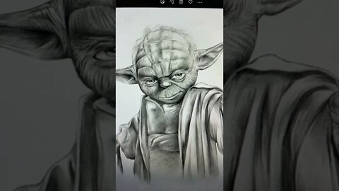 Yoda Star Wars Sketch - I Want To Draw ✍️ Yoda - Idea Shorts 🎯