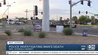 Death investigation underway near University and Extension in Mesa