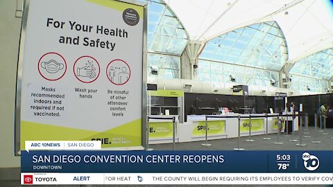 San Diego Convention Center reopens for events