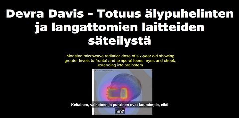 Devra Davis Totuus älypuhelinten ja langattomien laitteiden säteilystä