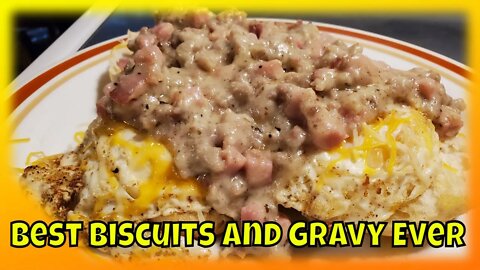 What's Cooking With The Bear? The best Biscuits and Gravy Ever. My special recipe #biscuitsandgravy