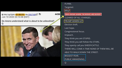"Who knows where the bodies are buried (metaphorically)?" => General Flynn <=> Qproof/Decode