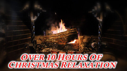Christmas Fireplace With Christmas Music Over 10 Hours Long