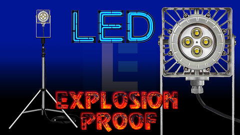 50W Explosion Proof LED Tripod Light - Industrial Elevated Lighting for Your Work Projects!