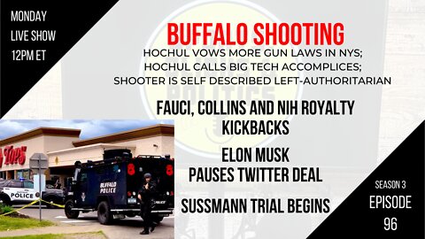 EP96: Buffalo Shooting, Fauci’s Royalty Kickbacks, Sussmann Trial, Assange Extradition, Musk Twitter