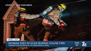 Glen Burnie woman dies after being trapped inside burning home, husband escapes but badly injured