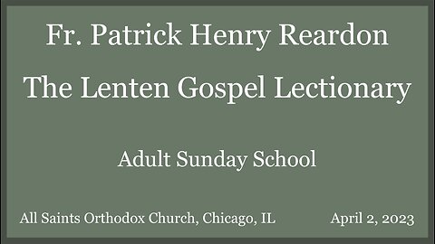 The Lenten Gospel Lectionary