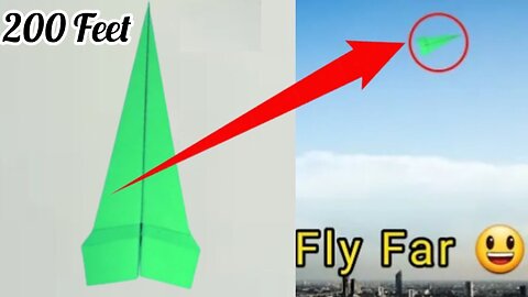 How to fold a paper airplane to fly forever and not fall all day / Make the best paper airplane