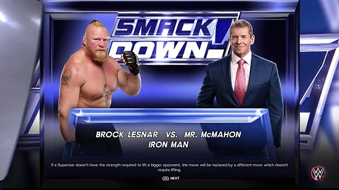 WWE 2k23 IronMan Brock Lesnar vs Vince Mcmohan