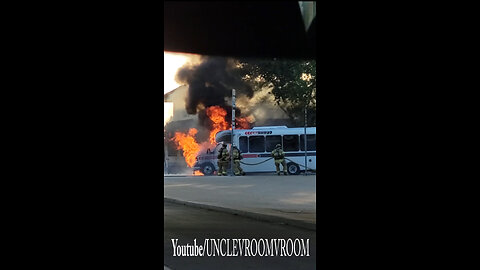 Electric Bus Fire!