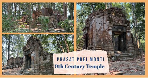 Prasat Prei Monti ប្រាសាទ​ព្រៃមន្ទីរ - 9th Century Khmer Temple - Roluos Group Siem Reap Cambodia