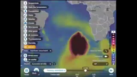 A mysterious black cloud is approaching Western Africa from the South! Plandemic? ☣️ BIOHAZARD!?