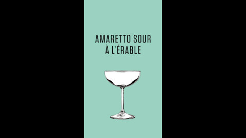 Amaretto Sour à l'érable