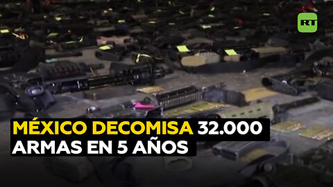 México incauta más de 32.000 armas en 5 años en sus fronteras