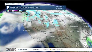 Warmer temperatures return to the desert