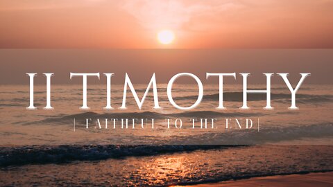 Walk Into Suffering. Jesus. Did. | The Book of 2 Timothy Message 03