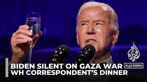 Biden silent on Gaza war at White House Correspondent's dinner despite protesters' criticism