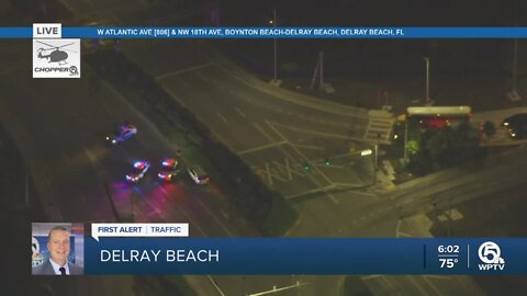 Portion of Atlantic Avenue closed near I-95 after body founday Beach