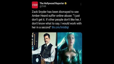 Zack Snyder defends Amber Heard