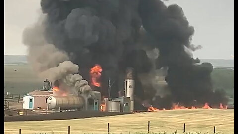 La foudre met le feu à une installation pétrolière