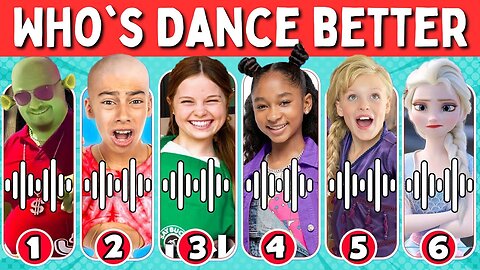 Who's Dance Better ?Royalty Family,Salish Matter,Rebecca zamolo,Barbie,Disney princess,Grimace