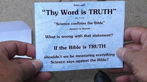 "The Bible is not a Science Book"