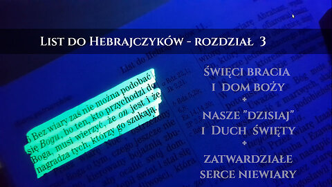 List do Hebrajczyków - rozdział 3. Święci, powołani, uczestnicy nieba - to tak na poważnie?