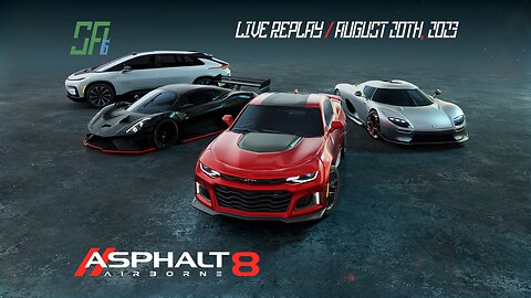 [Asphalt 8: Airborne (A8)] Road to 10th Anniversary | Mobile Live Replay | August 20th, 2023 (UTC+8)