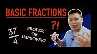 Basic Fractions - Proper, Improper, Mixed | CAVEMAN CHANG