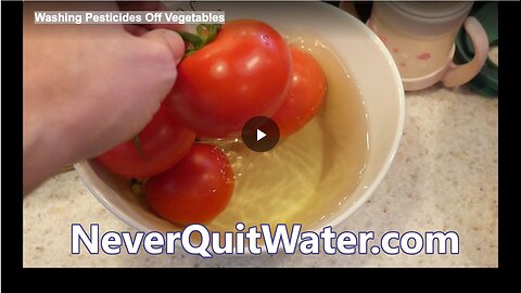 Washing Pesticides Off Vegetables